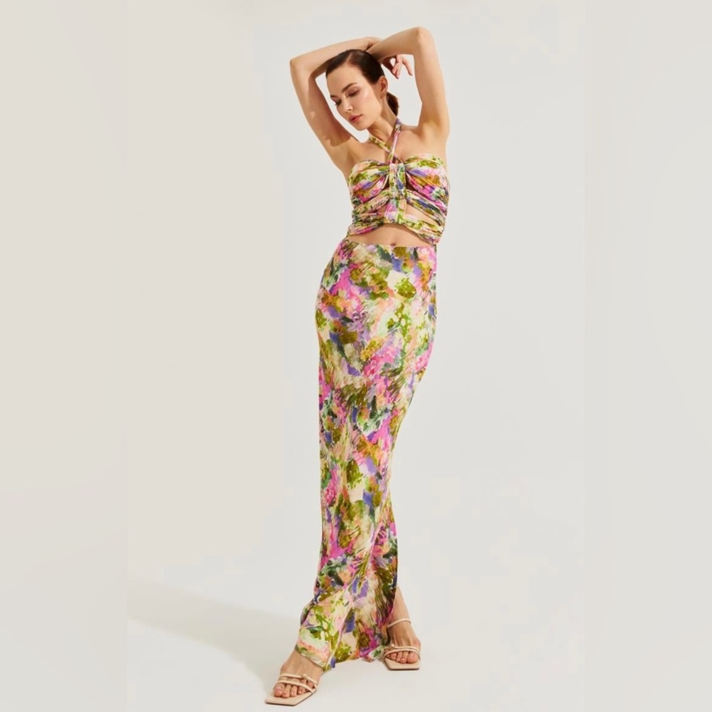 Halter maxi dress size 0